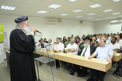 הרב שלמה עמאר שליט"א, בשיחה עם הסטודנטים
