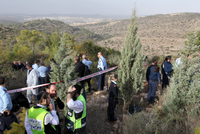 תמונות מהחיפושים ומציאת גופת הנרצחת בהרי ירושלים