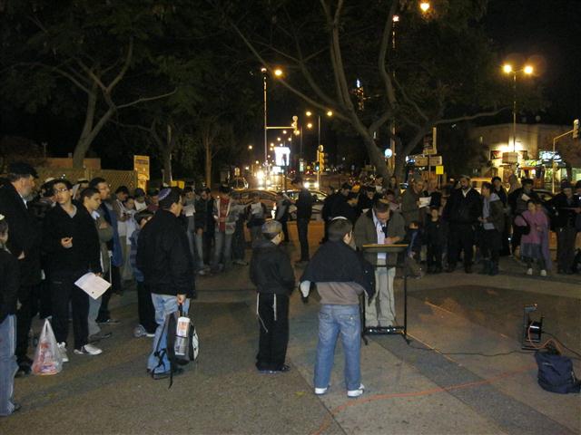 תמונות מתפילת חניכי בני עקיבא למען יונתן פולארד