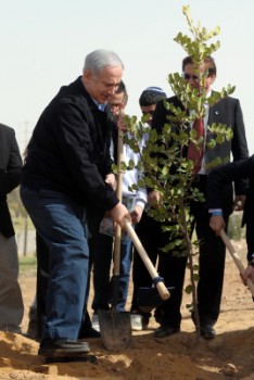 נתניהו, הרב הרשקוביץ, רובי ריבלין והאדמו"ר מקאליב