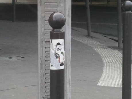 קריקטורה אנטישמית בצורה גלויה ברחובות צרפת