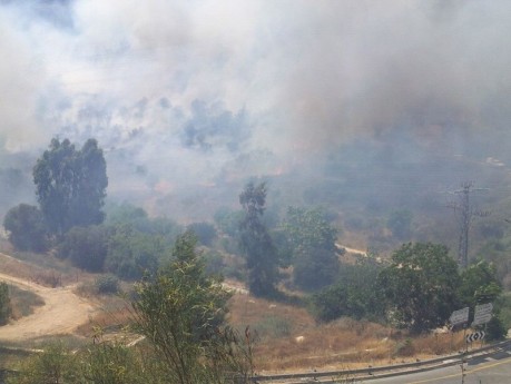 שריפת הענק: כביש מס' 1 נסגר; תושבים פונו מבתיהם