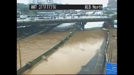 גשמי ברכה: איילון מוצף; ביום רביעי בלילה שלג בירושלים