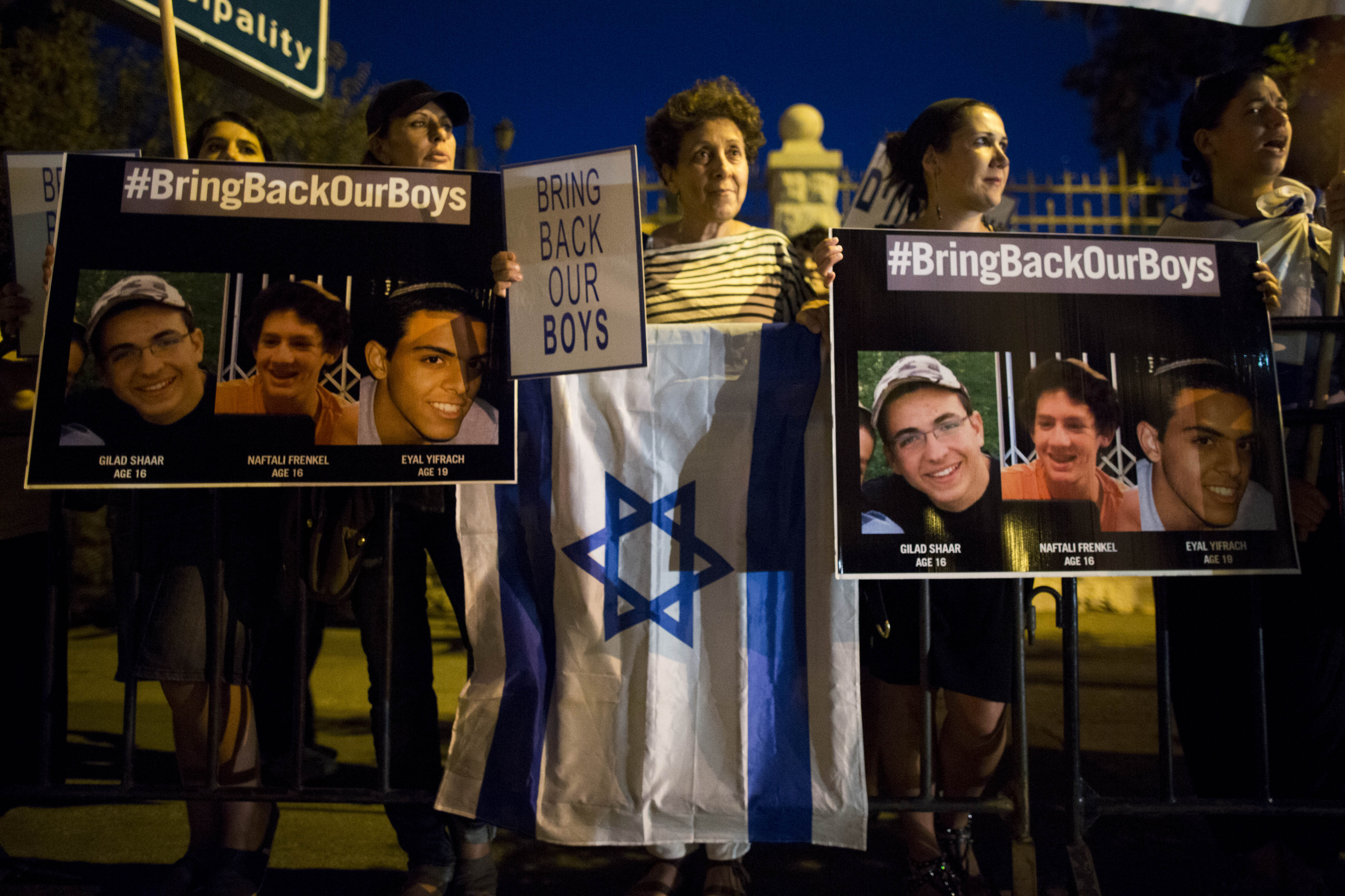 "המידע שקיבלנו הוא שהנערים בחיים"