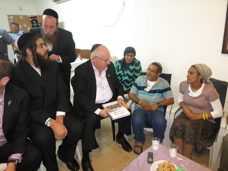 מה אמר הנשיא ריבלין למשפחות החטופים?