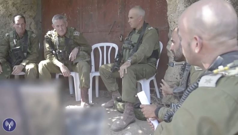 צפו בתיעוד: הרמטכ"ל נכנס לעזה