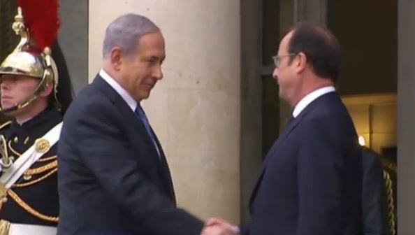 נתניהו בארמון האליזה