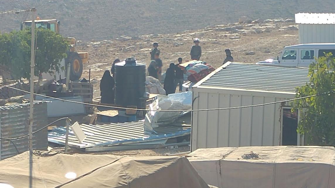 המנהל האזרחי הרס מבנים בלתי חוקיים בהר חברון