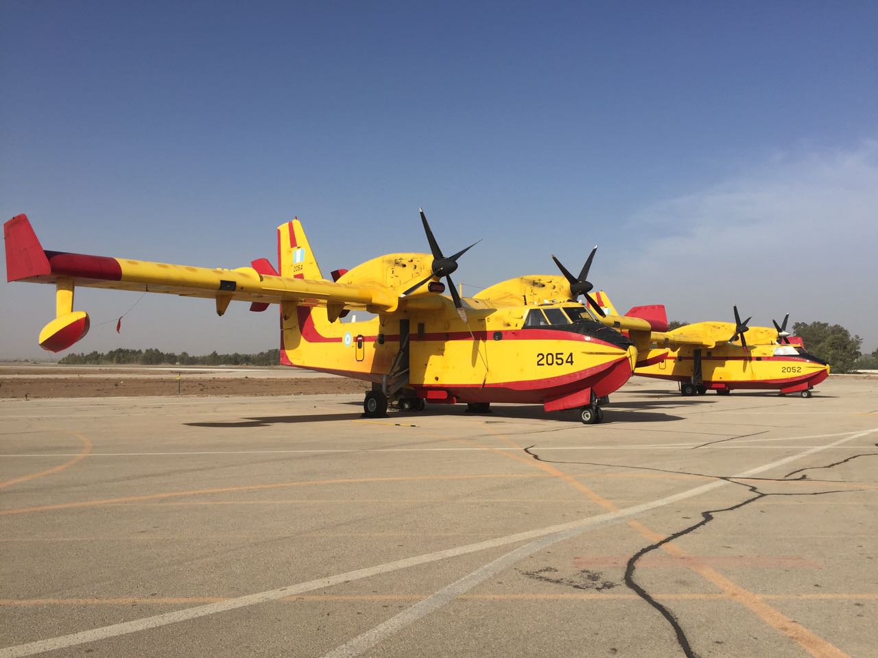 שחקני חיזוק: מטוסי מחו"ל מסייעים בכיבוי