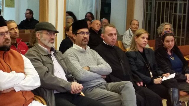 בכנס שהתקיים אתמול, מוסלמים, יהודים ונוצרים יחד (צילום מסך מתוך פייסבוק )