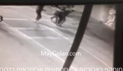 צפו: חייל מותקף באכזריות ע"י מסתננים