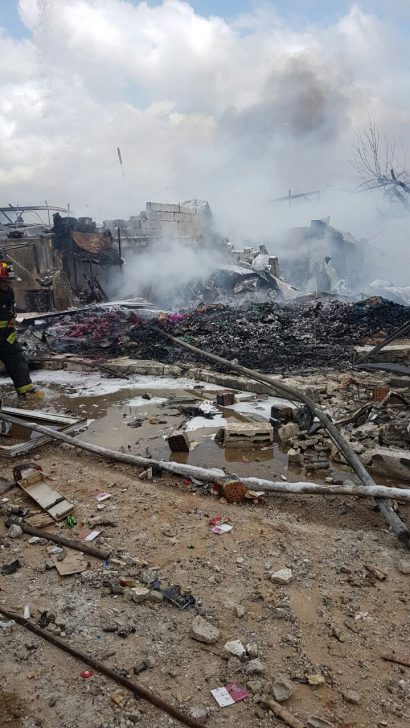 כמו אחרי הפצצה: זוהו הרוגי שריפת מחסן הזיקוקים