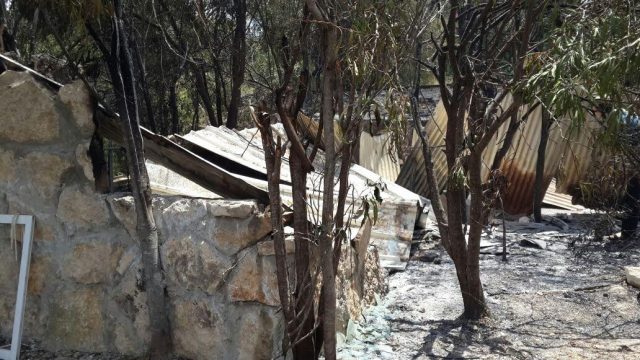 פורעים הציתו את בית המדרש של ישיבת חומש