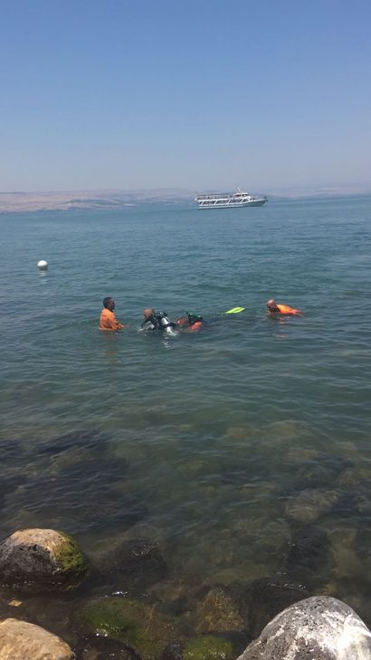 חיפוש אחרי הנעדר בכנרת (דוברות המשטרה)