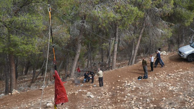 צוותי מד"א באתר "מצוק גפת", הבוקר