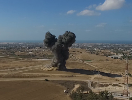 תיעוד מיוחד: צה"ל משמיד מנהרה בשטח ישראל. צפו