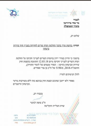 עדיין משבר: ישראל ביתנו הגישה ערר על חוק הגיוס