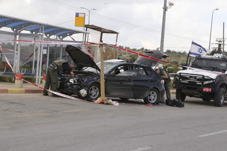 פלסטיני גנב רכב; התנגש בטרמפיאדה, נורה ונהרג