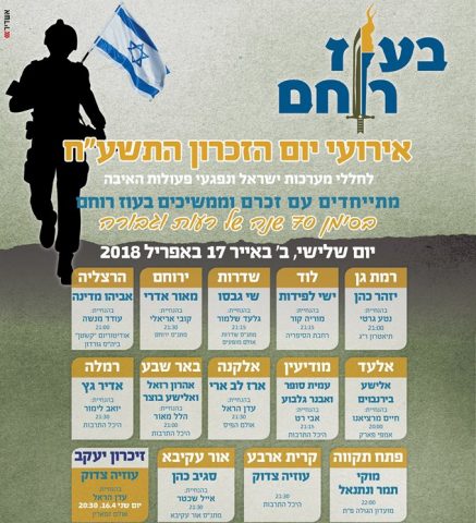 צאו לזכור: אירועי יום הזיכרון לחללי צה"ל