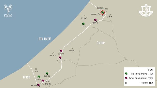 המנהרות שצה"ל השמיד בתקופה האחרונה