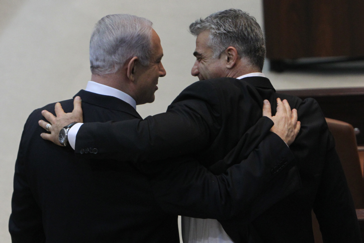 לפיד מפרגן לנתניהו: "בלעדיו זה לא היה קורה"
