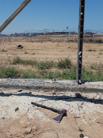 הגרזן בגדר המערכת שחובלה על ידי המחבלים (דו"צ)