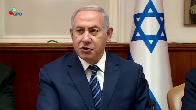 נתניהו ישיבת ממשלה 1.7.18