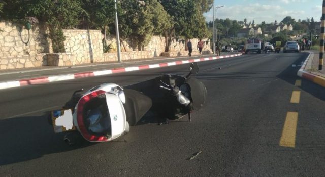 הקטנוע עליו רכב ההרוג