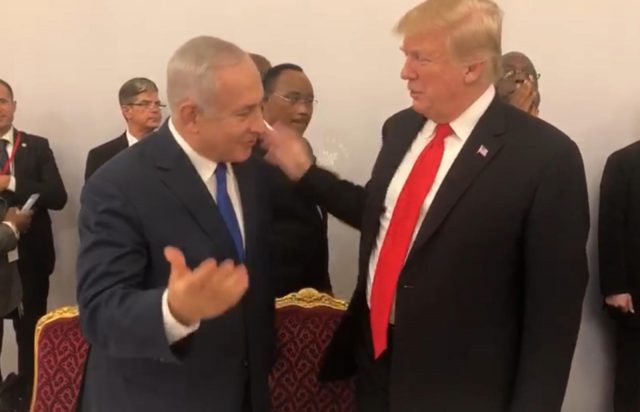 נתניהו עם נשיא ארה"ב דונלד טראמפ