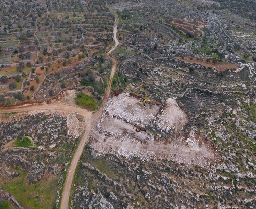נטיעת עצים על אדמות מדינה בשומרון (קרדיט