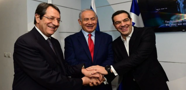 נתניהו ומנהיגי יוון וקפריסין