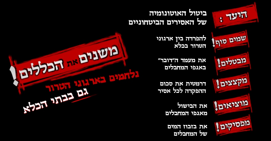 נגמרה החגיגה של המחבלים בכלא הישראלי