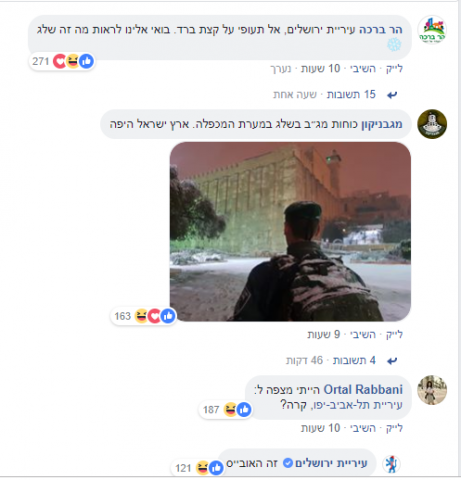 חגיגה לבנה: הנקמה של עיריית ירושלים בתל אביב