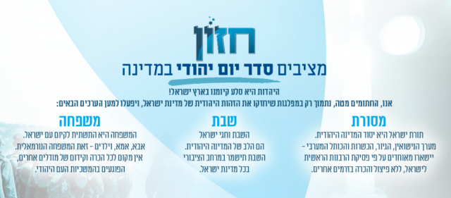 האמנה הישראלית: מצביעים רק לחיזוק הערכים היהודים