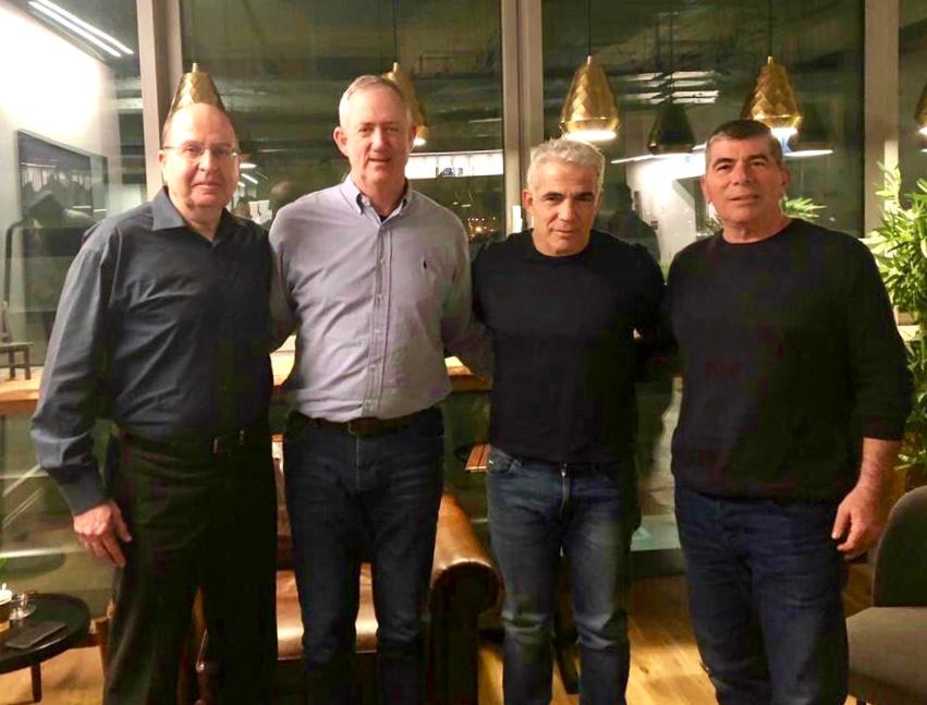 אחרי איחוד לפיד, גנץ בוגי: כך תיראה רשימת 'כחול לבן'