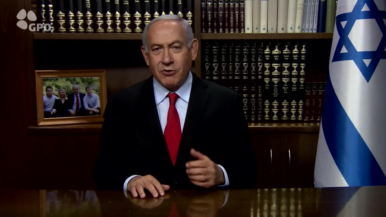 נתניהו בברכה לחג: "ישראל מפיצה סביבה אור גדול"