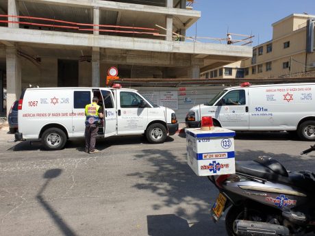 זירת האסון בפ"ת