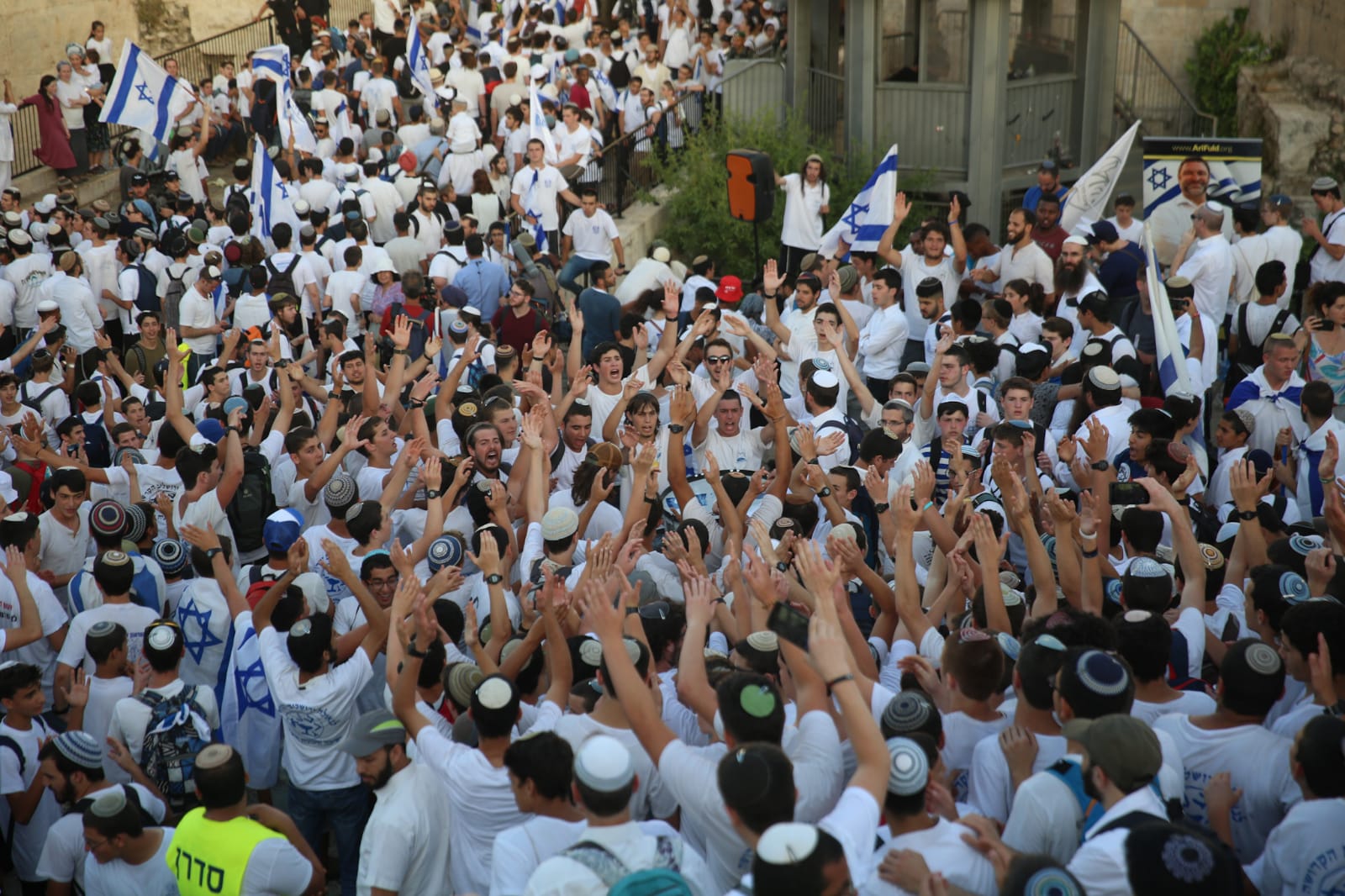 גלריית ענק: רבבות חגגו בריקוד הדגלים. תיעוד