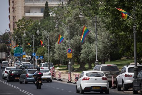 לא פוגע ברגשות הציבור. דגל להט"ב (הדס פרוש/פלאש90)