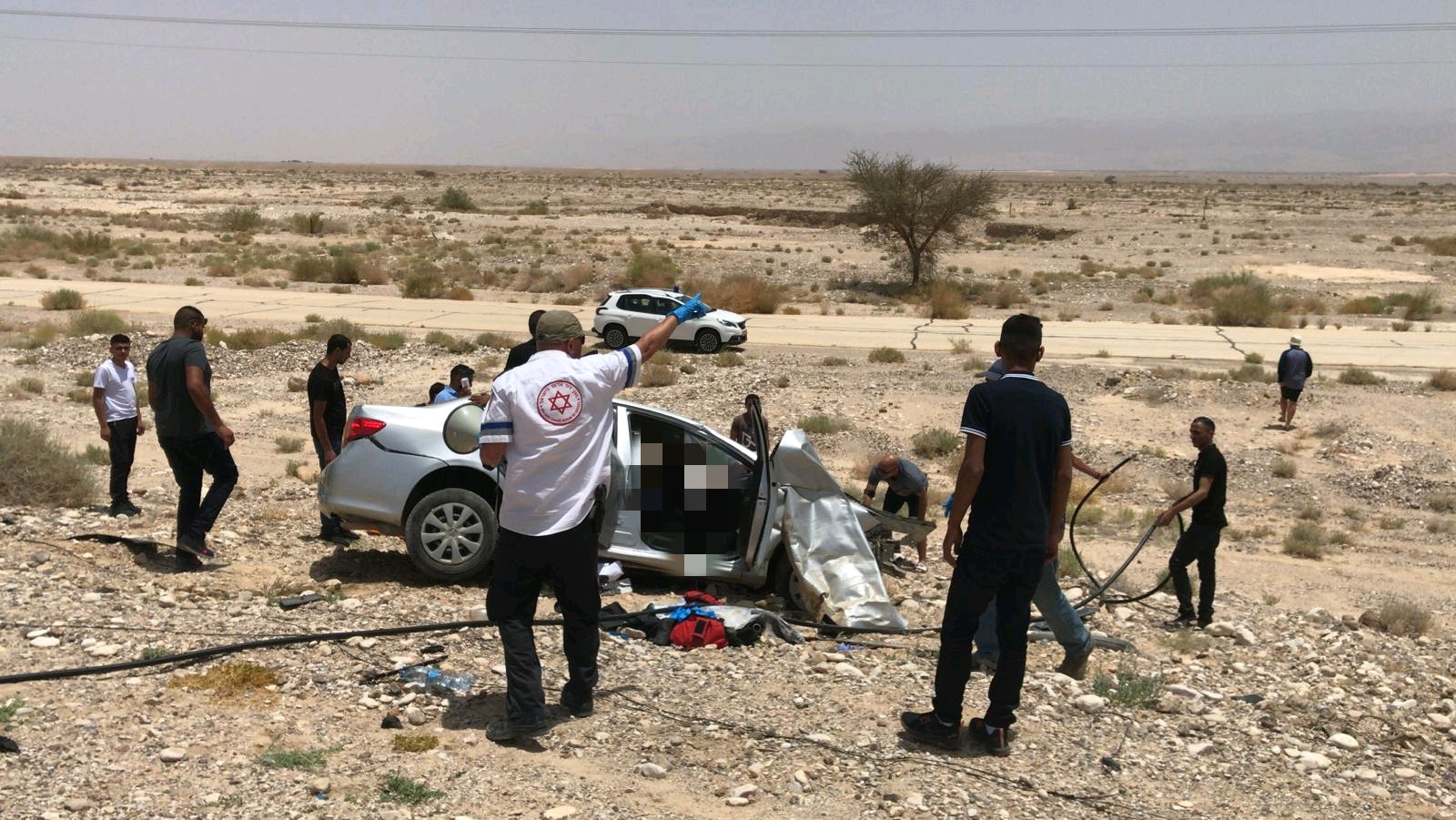 תאונה קטלנית בערבה: 2 ילדות הרוגות, 5 פצועים