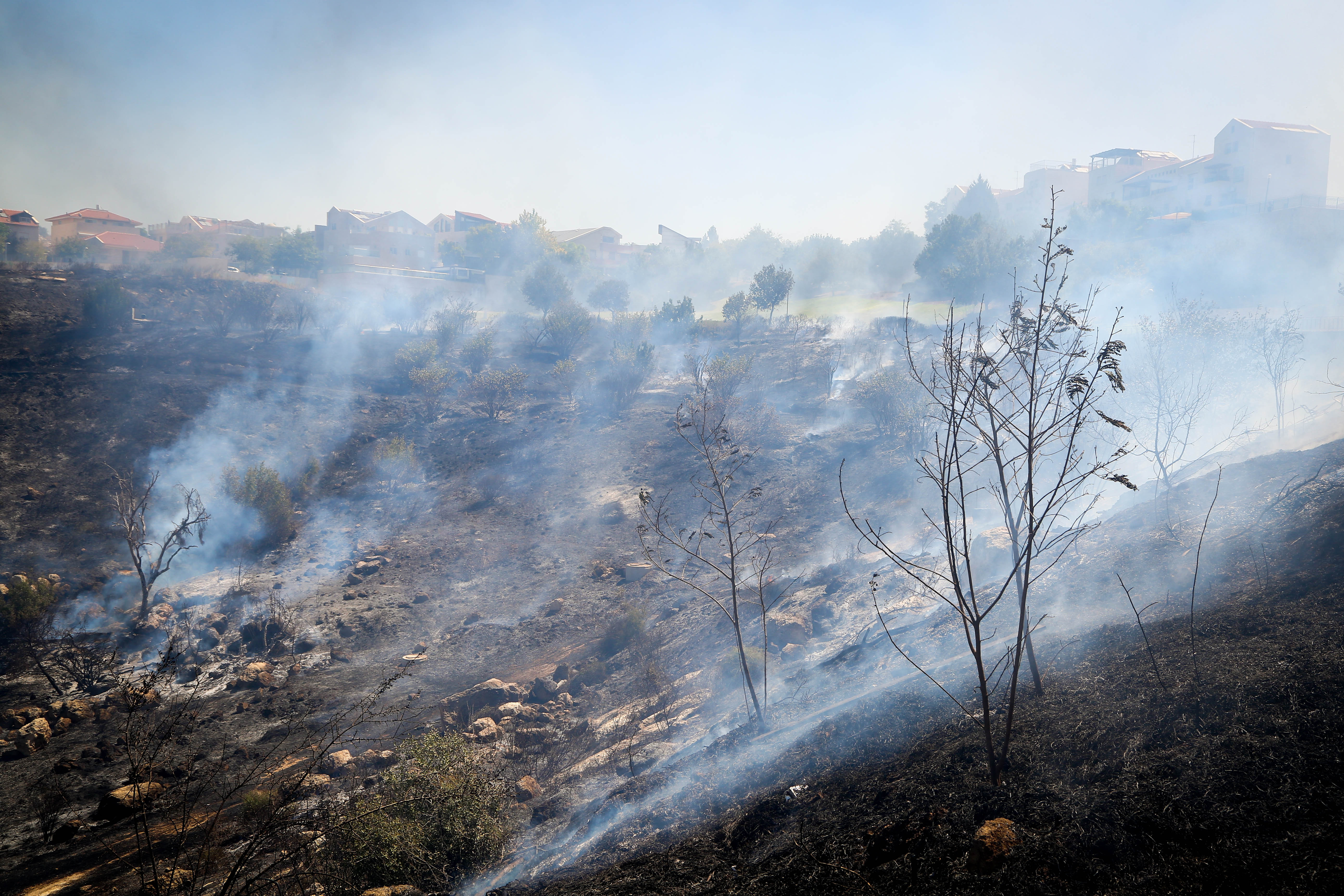שריפה ביער בית שמש: הכנות לפינוי קיבוץ נחשון