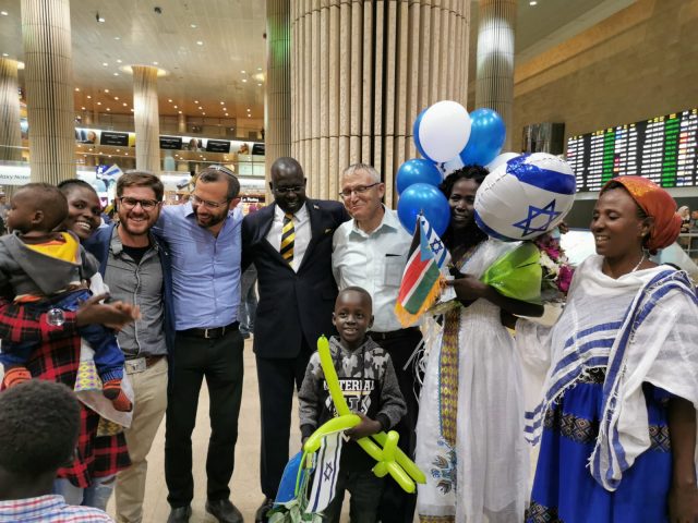 קבלת הפנים עם השגרירים מדרום סודן ומישראל