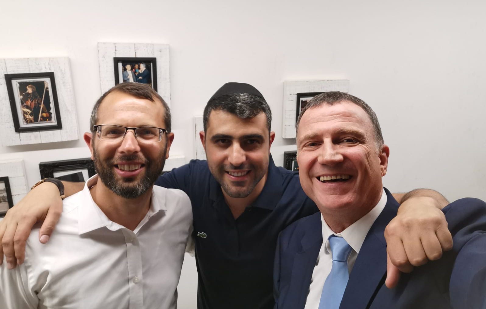 ישי ריבו ונתן גושן הגיעו לעשות כבוד למטה בנימין