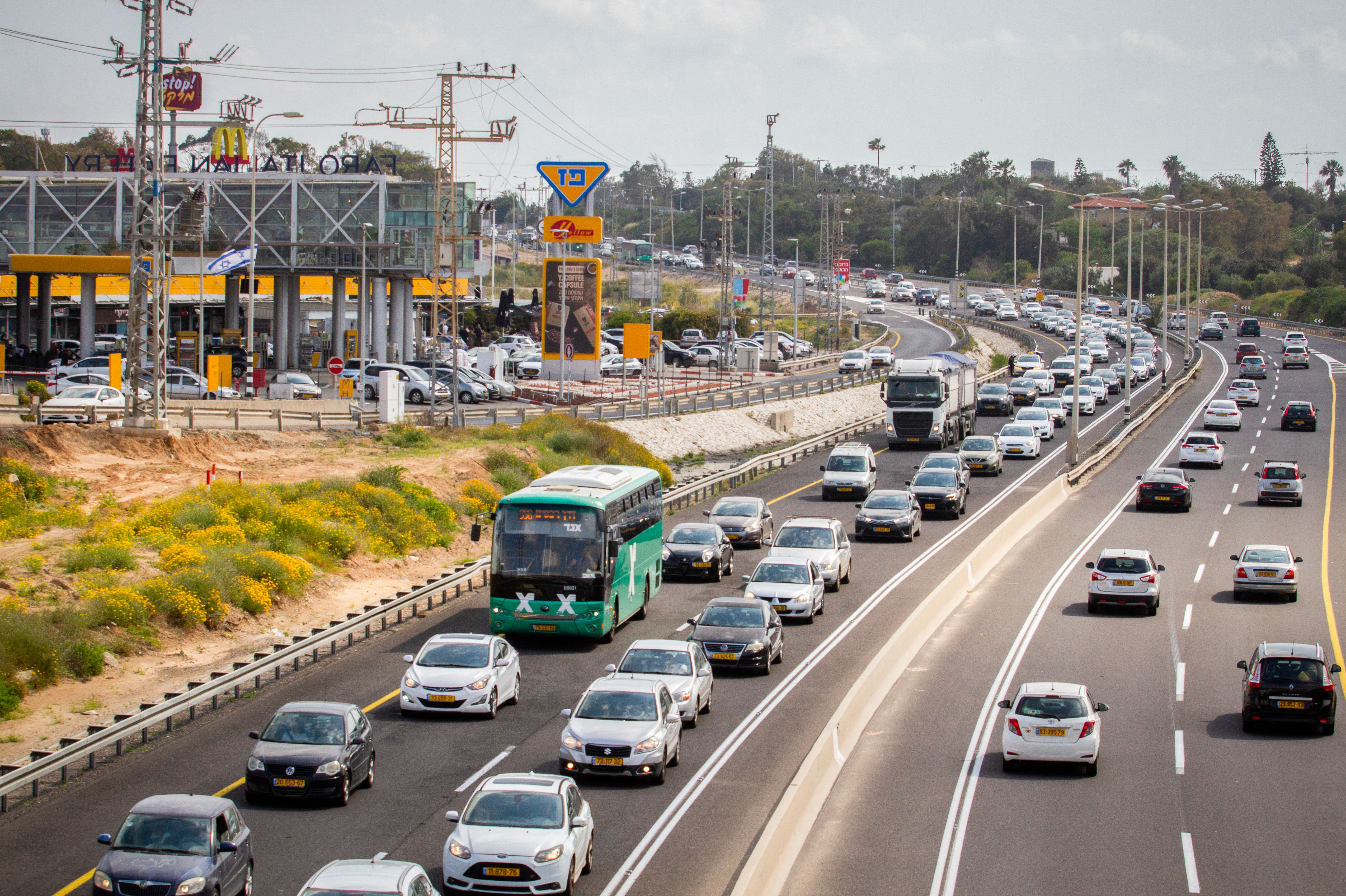 פקקים מצפון לדרום: מפת עומסי התנועה בכבישים