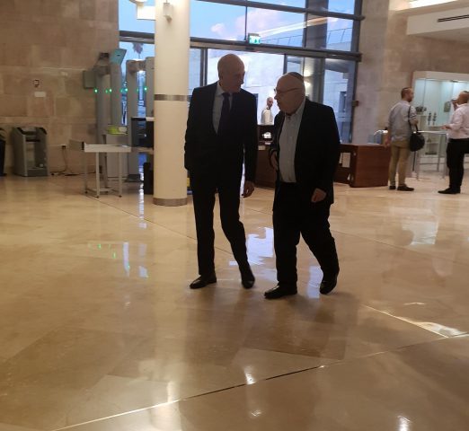 ראש הממשלה לשעבר אהוד אומלרט בכנסת