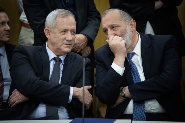 דרעי וליצמן לגנץ: נערוב להסכם הרוטציה עם נתניהו