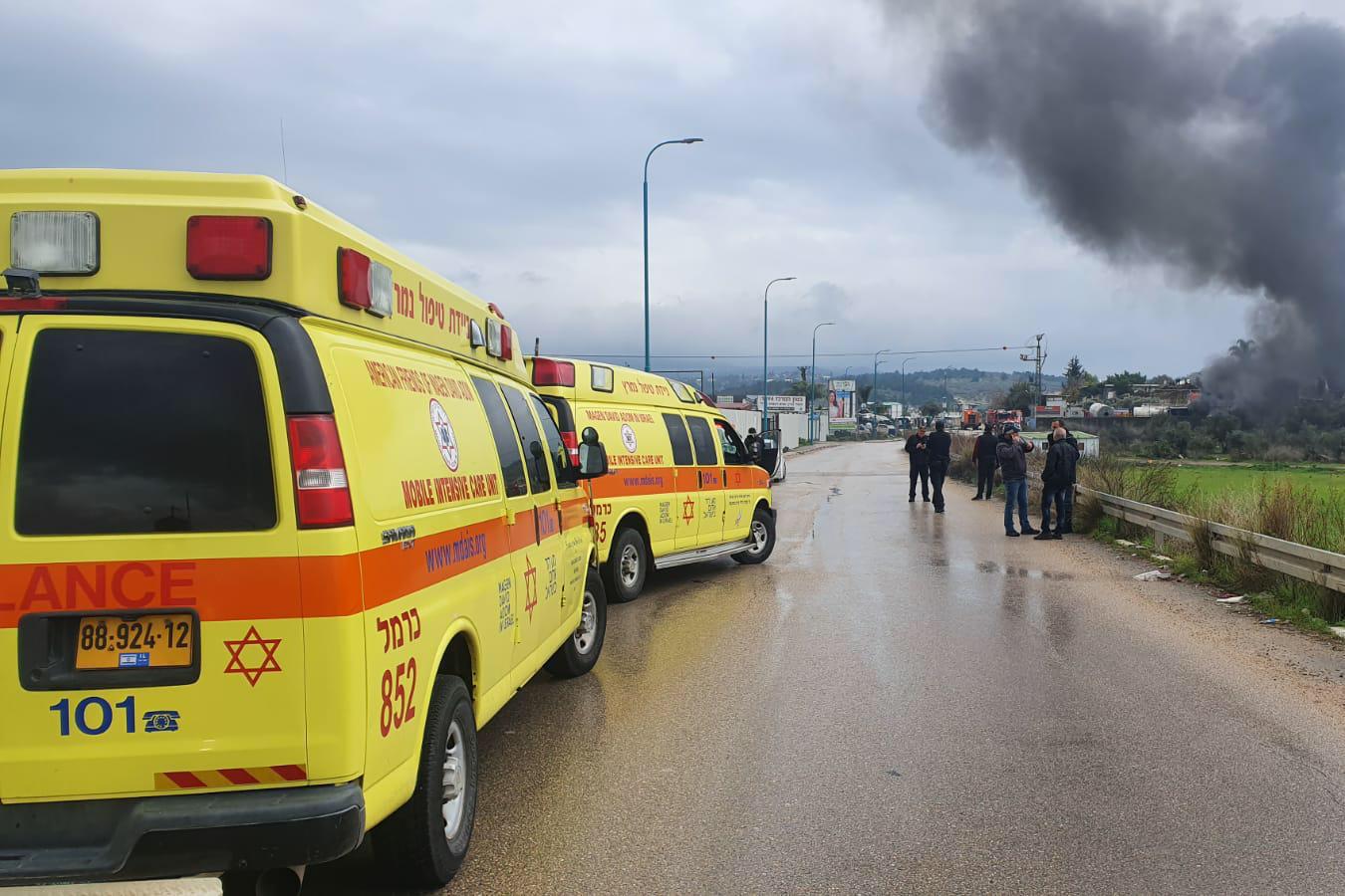 פיצוץ במפעל בטמרה, 4 פצועים במקום: צפו בתיעוד