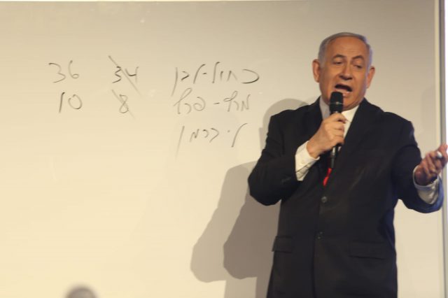 גרף המנדטים של מפלגות השמאל