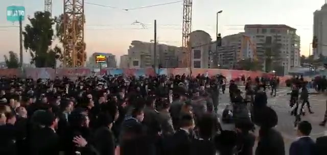 הפגנת החרדים צילום אברהם בלוך סרוגים 3
