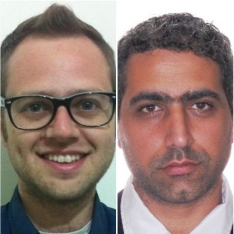 יוסי שלום (מימין) ונדב שטראוכלר